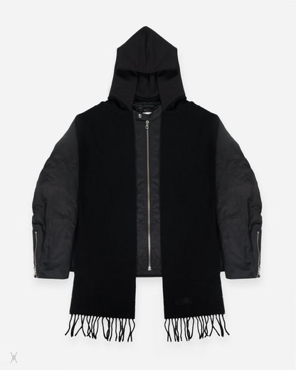 MM6 5zip hybrid jacket