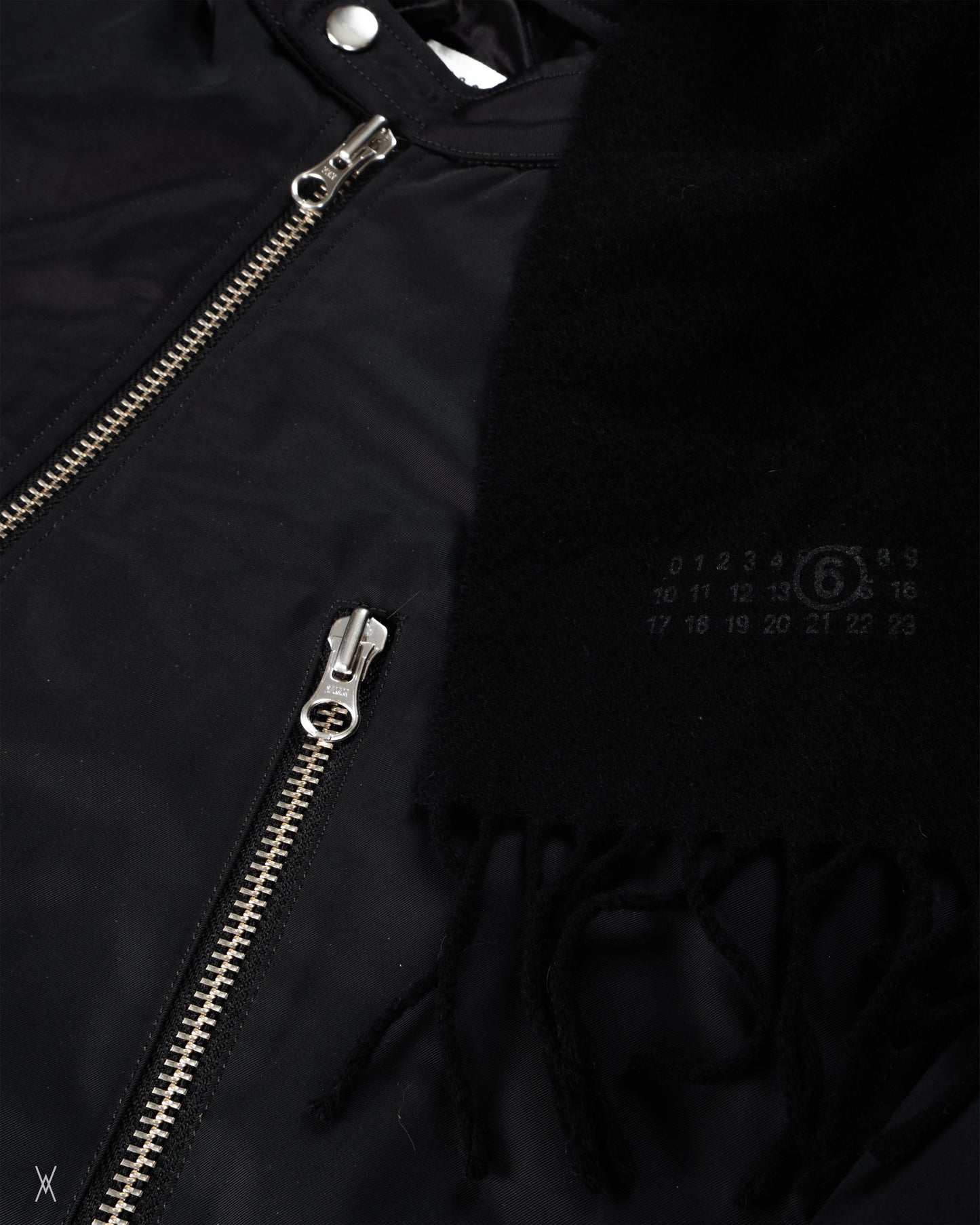 MM6 5zip hybrid jacket