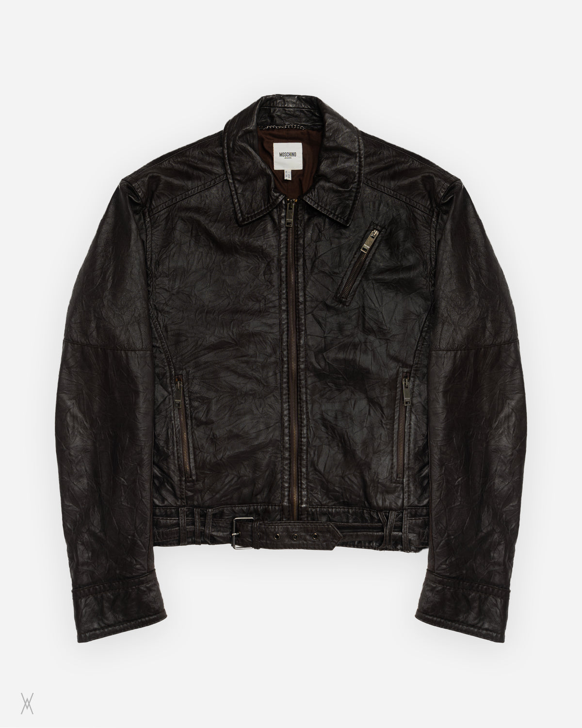 Moschino Jeans Good Luck Leather Jacket