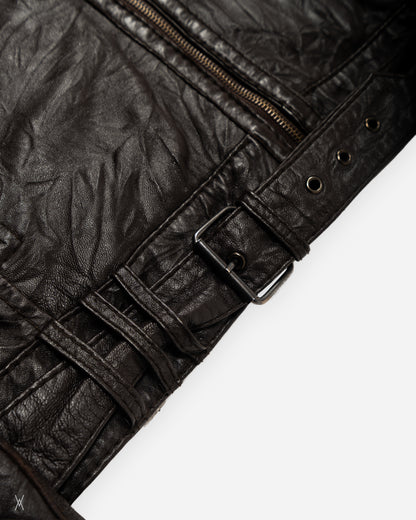 Moschino Jeans Good Luck Leather Jacket