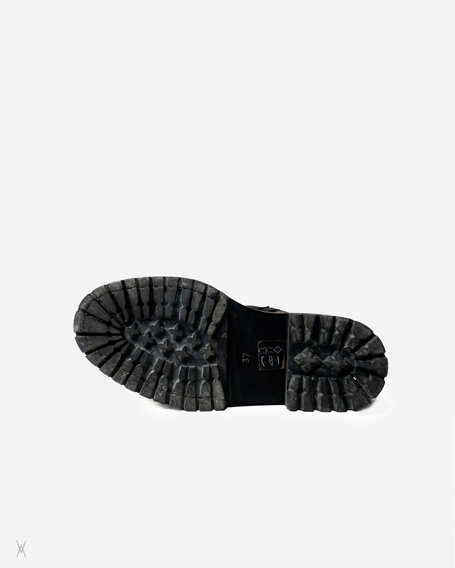 Leather lug sole boots