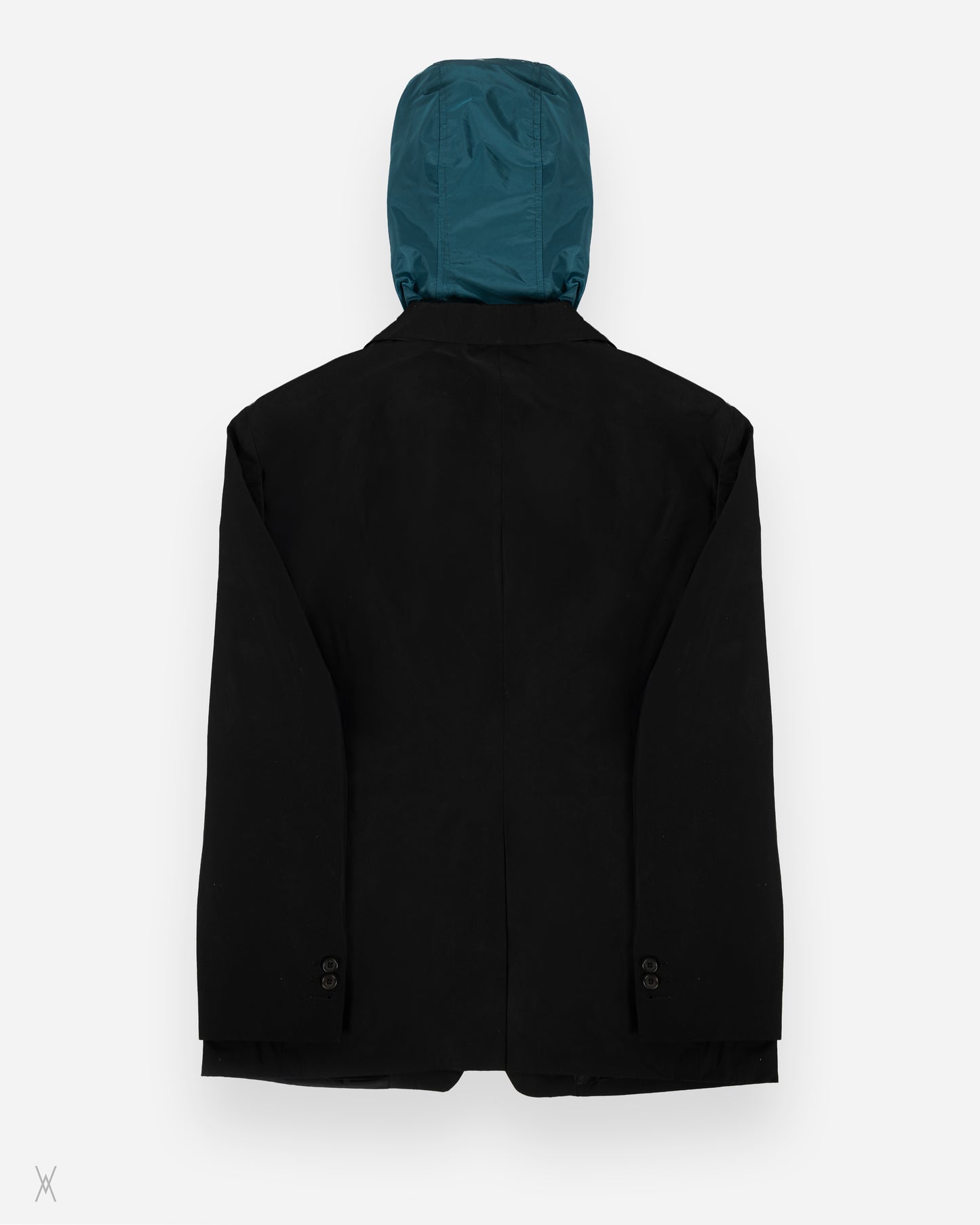 Technical Blazer Jacket with Detachable Hooded Panel / (52)