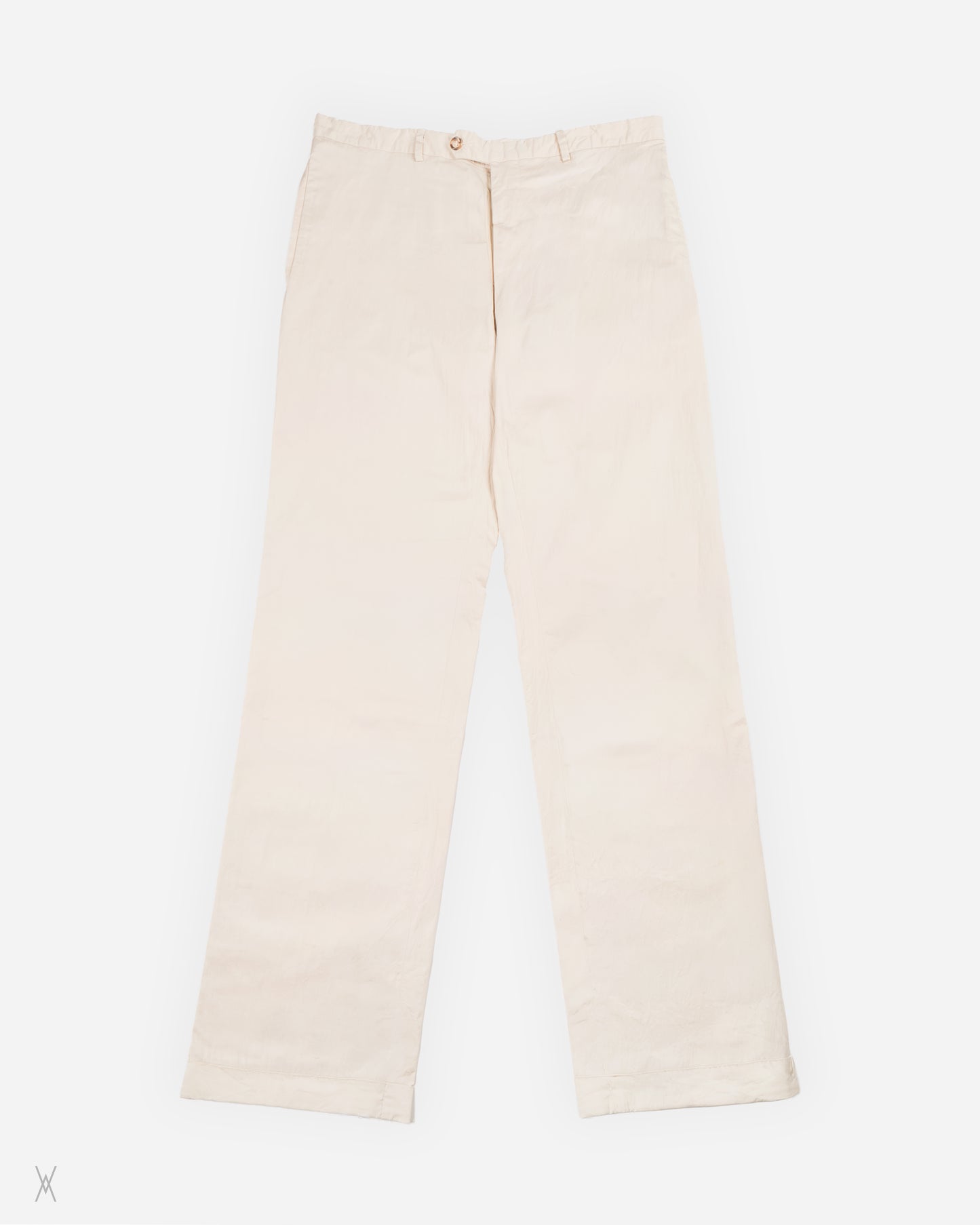 Milano off-white cotton-blend trousers