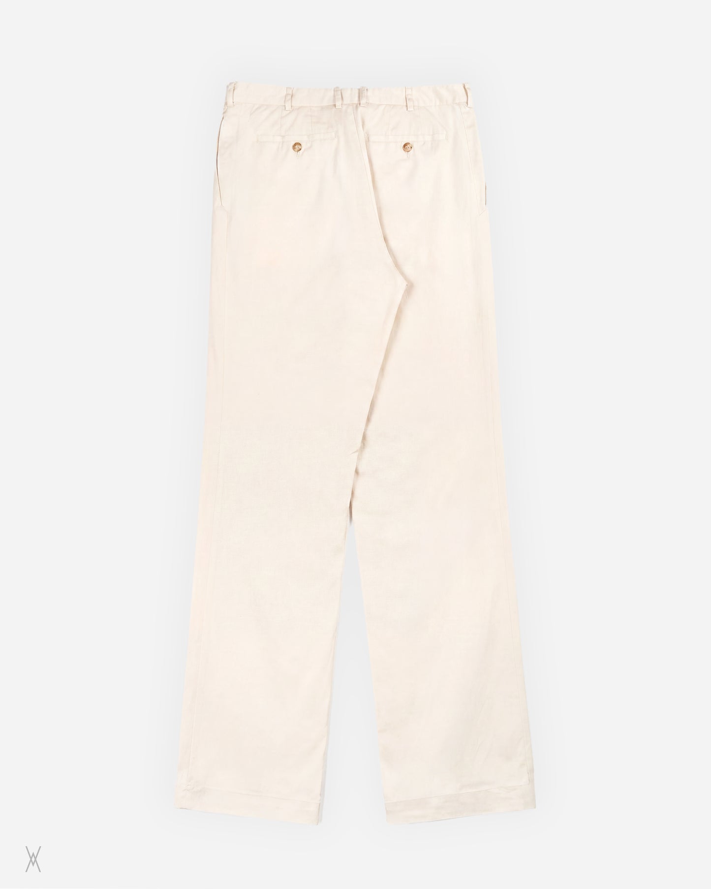 Milano off-white cotton-blend trousers