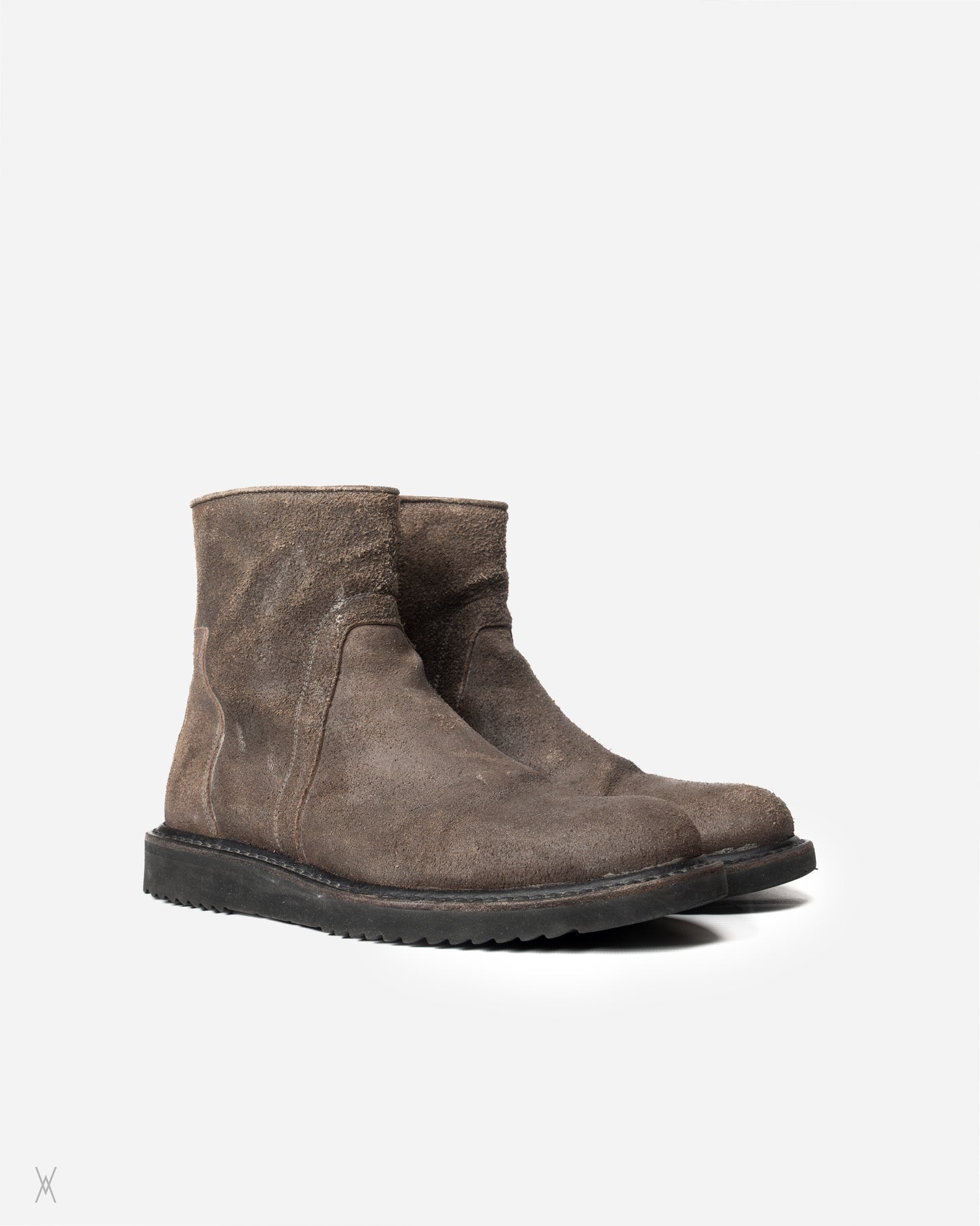 Suede creeper boots early 2010s