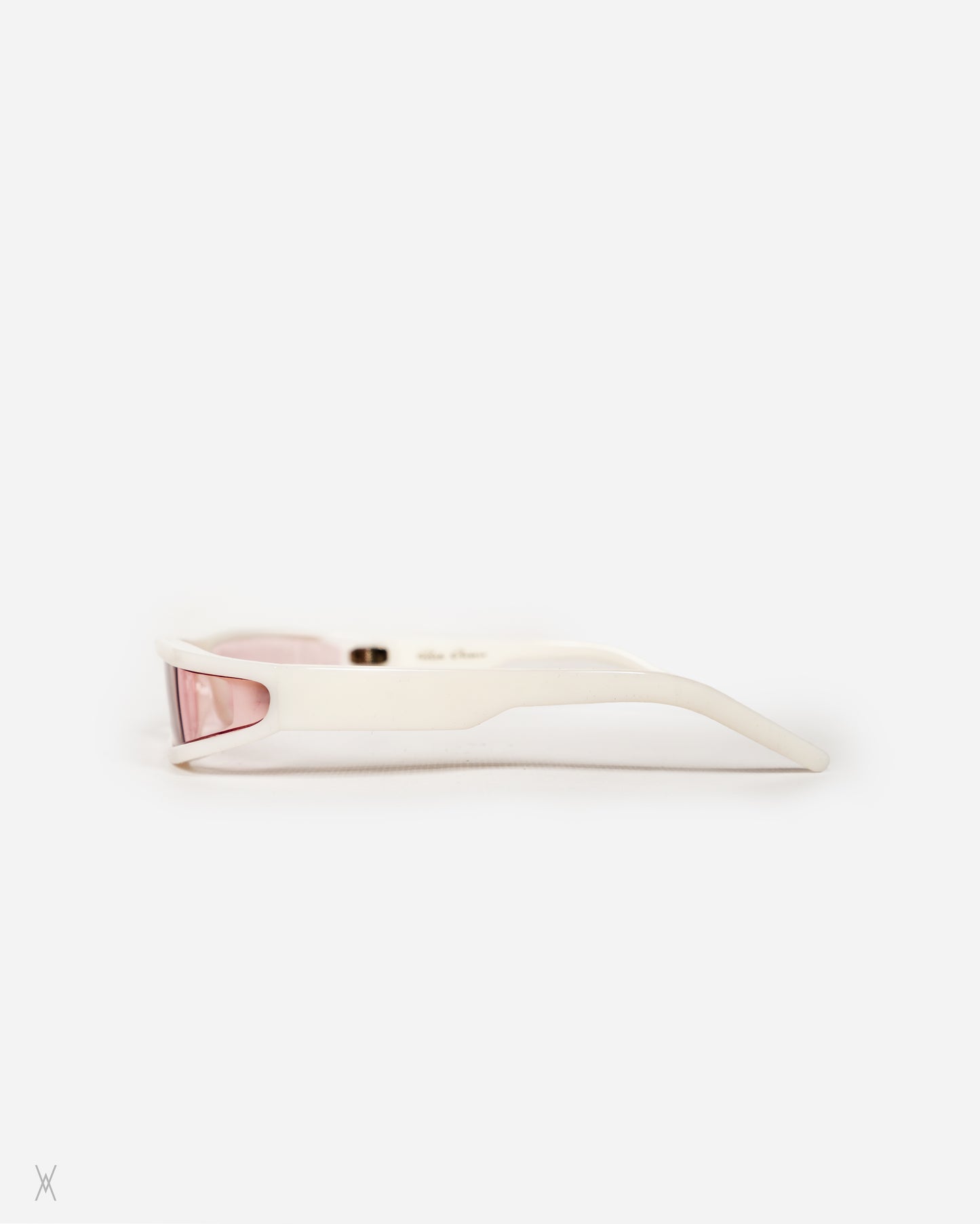 Fog Sunglasses — White / Pink Lens
