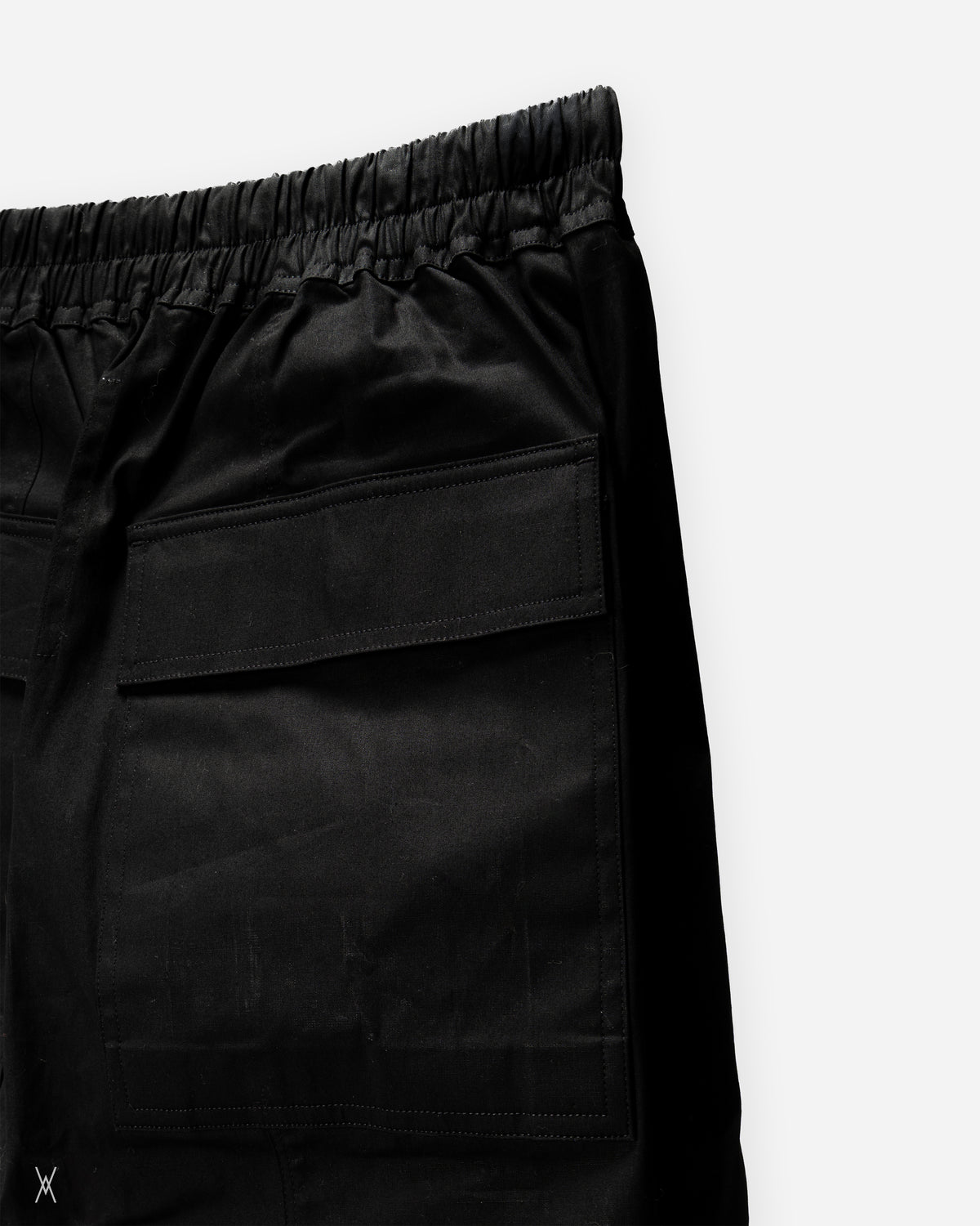 Rick Owens Drop Crotch Black Shorts / (IT 48)