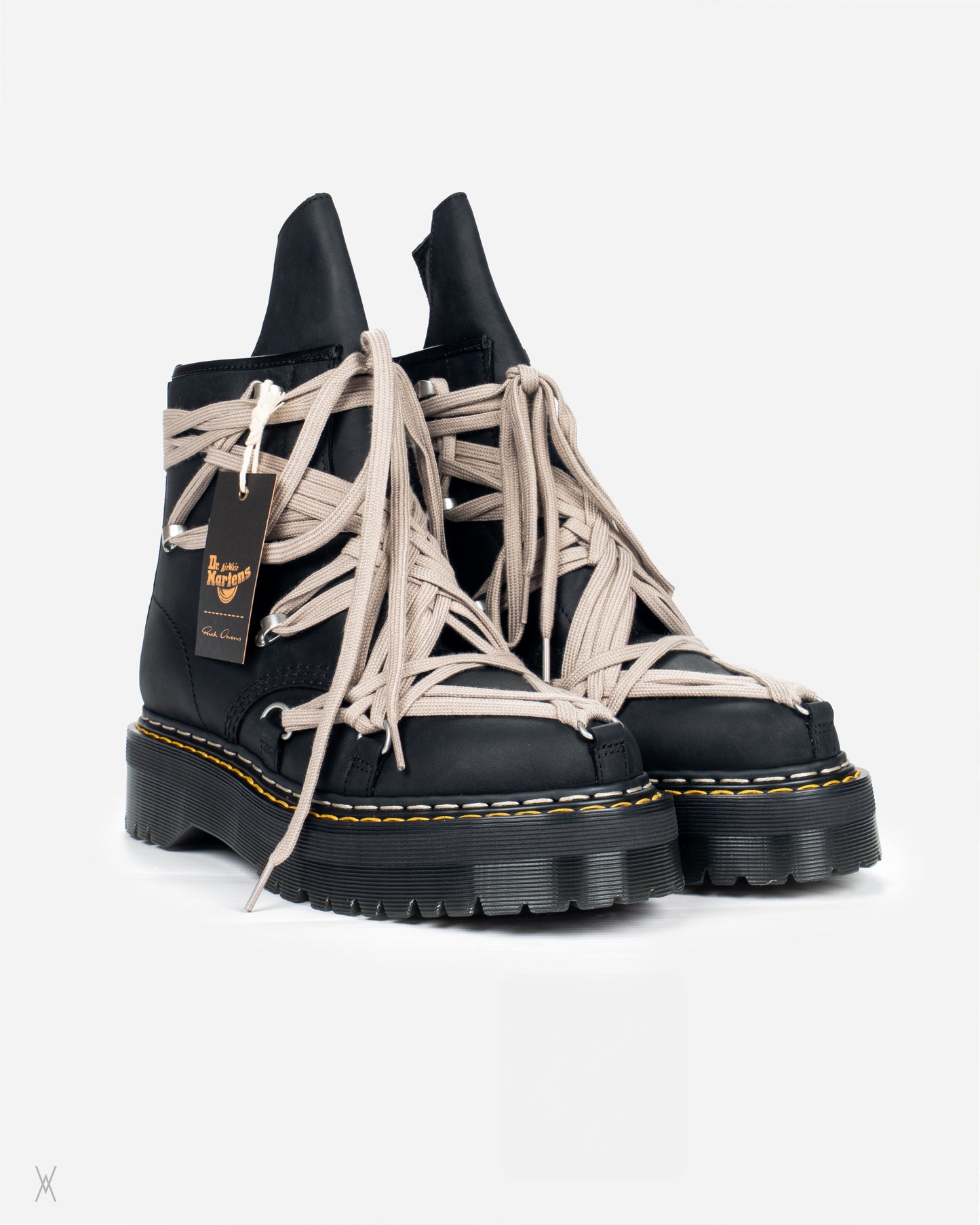 Rick Owens DRKSHDW x Dr. Martens 1460 Quad Sole Megalace® Boots