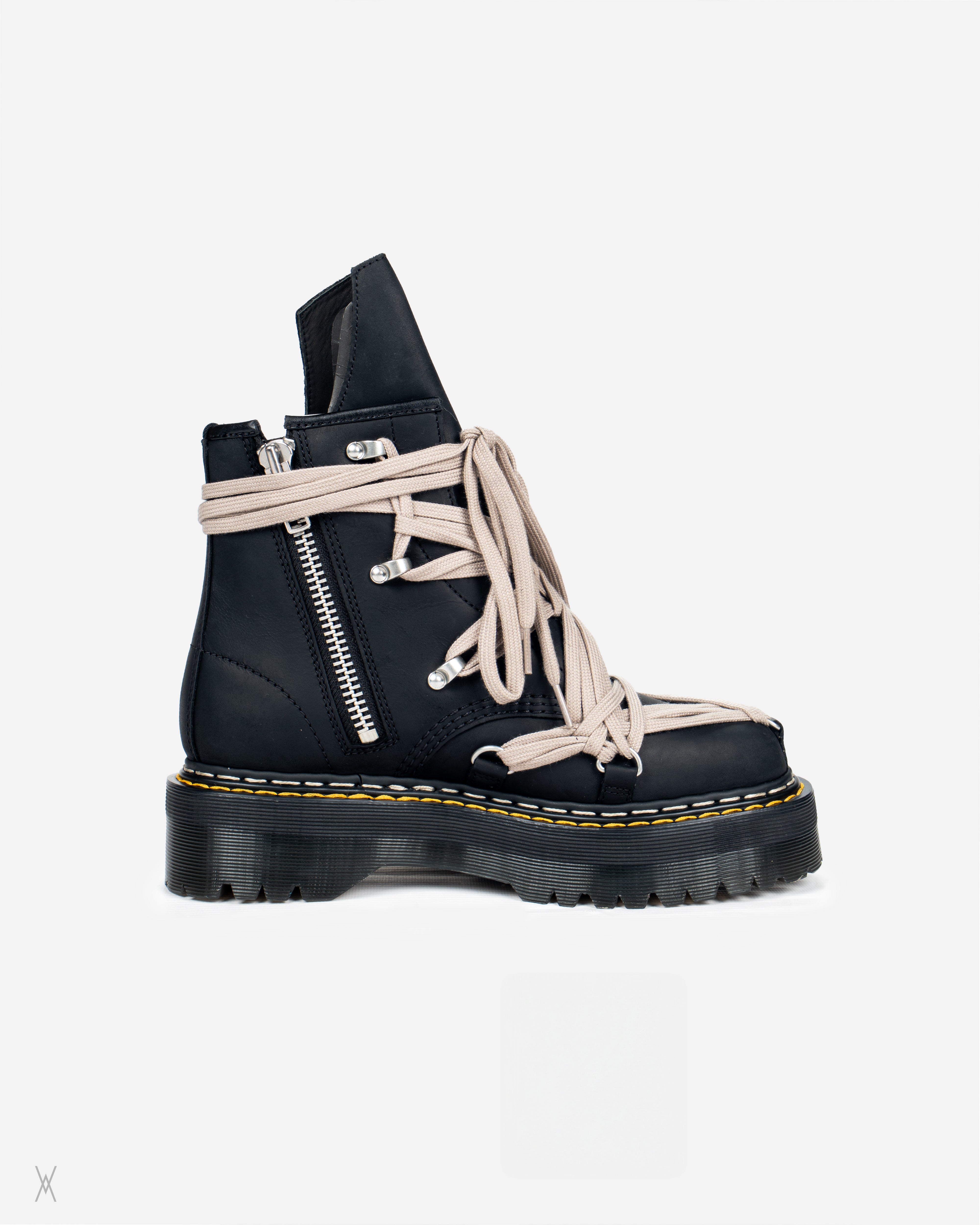 Rick Owens DRKSHDW x Dr. Martens 1460 Quad Sole Megalace® Boots