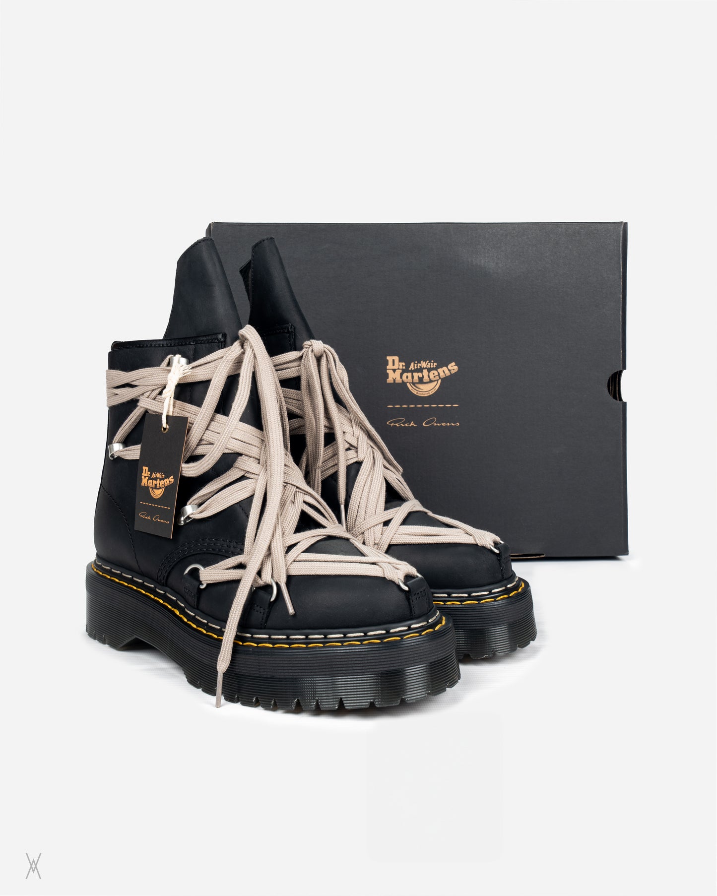 Rick Owens DRKSHDW x Dr. Martens 1460 Quad Sole Megalace® Boots