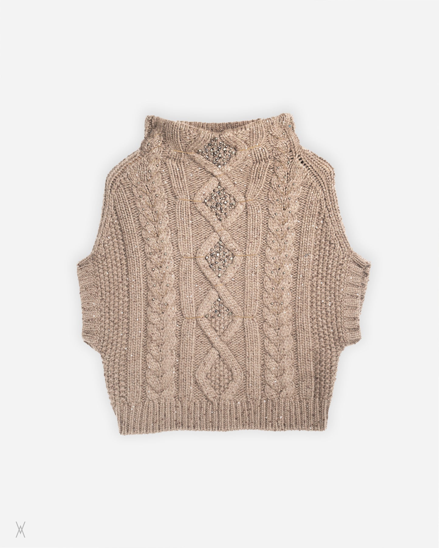 Embellished knit vest