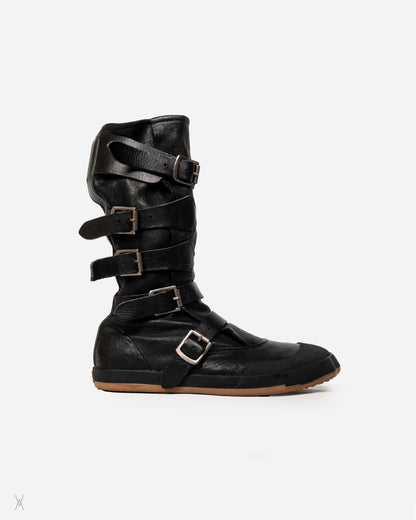 Pirate Buckle Leather Boots