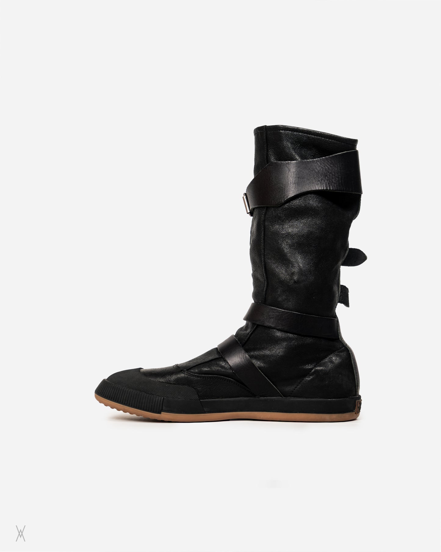 Pirate Buckle Leather Boots