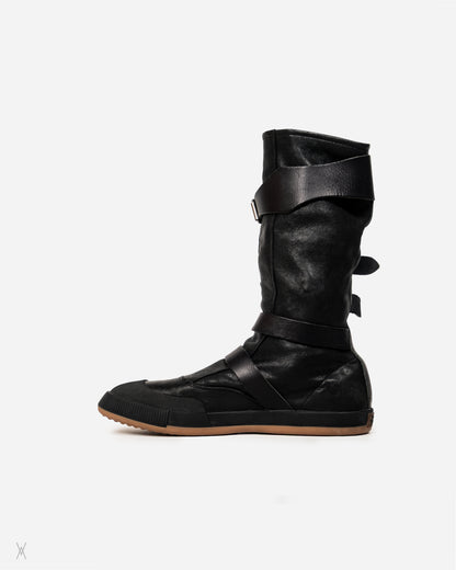 Pirate Buckle Leather Boots