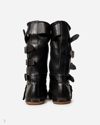 Pirate Buckle Leather Boots