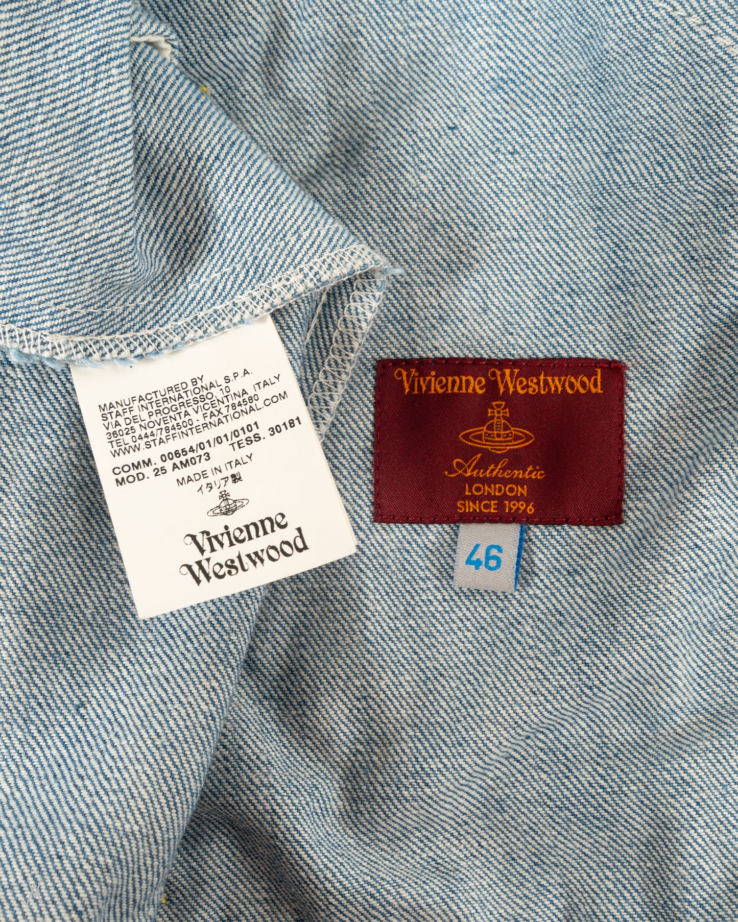 SS10 Men’s Runway Denim Jacket, Look 28 / (46)