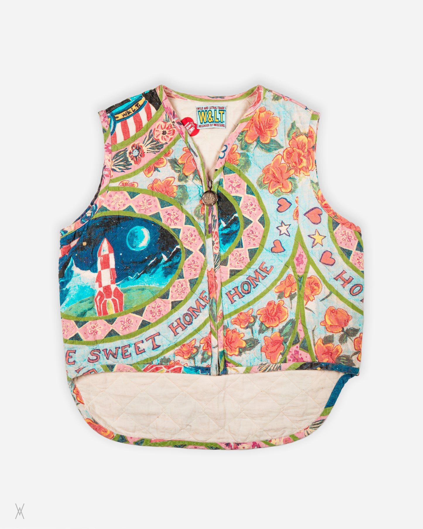 W&LT by Walter Van Beirendonck quilted cotton vest