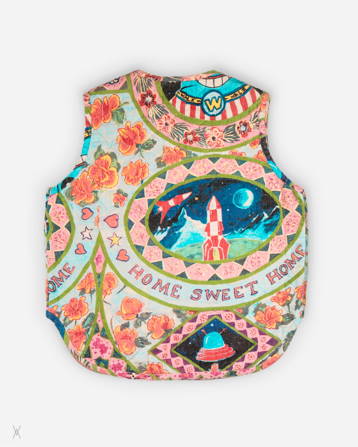 W&LT by Walter Van Beirendonck quilted cotton vest