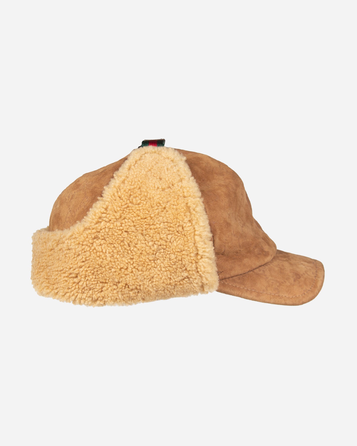 Monogram Leather Shearling Trapper Hat