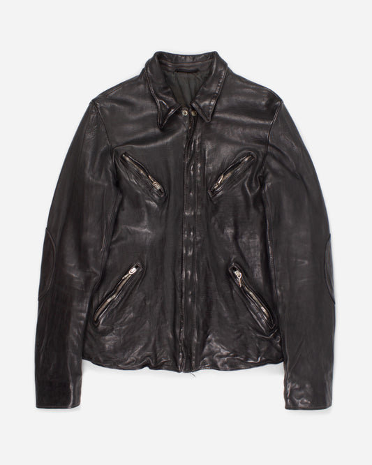 4 Pockets Leather Jacket
