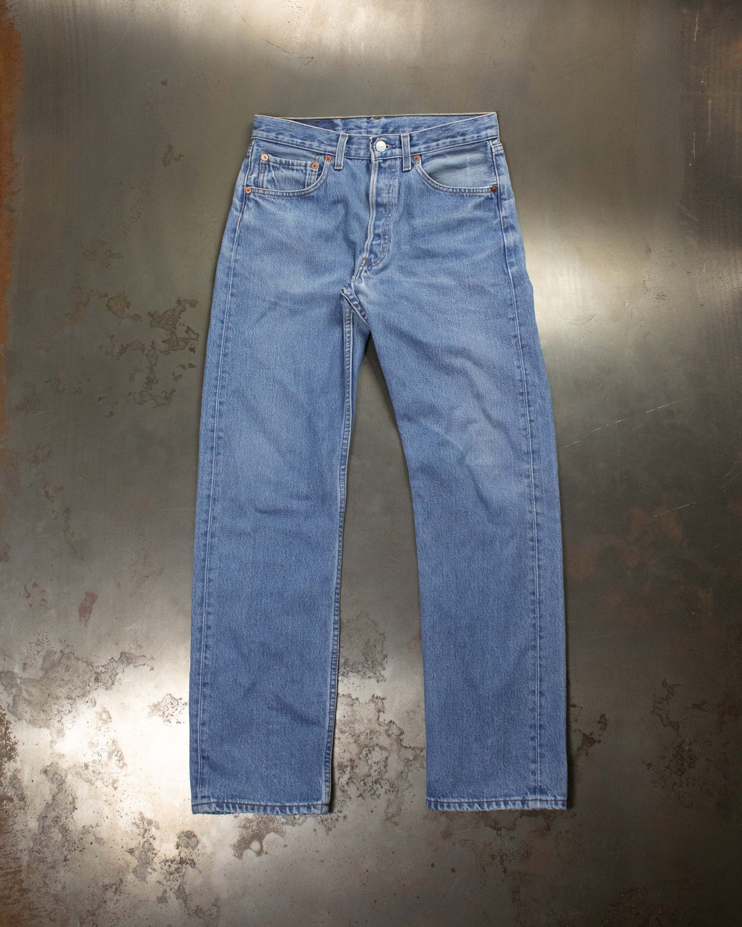 Washed blue Levi's 501