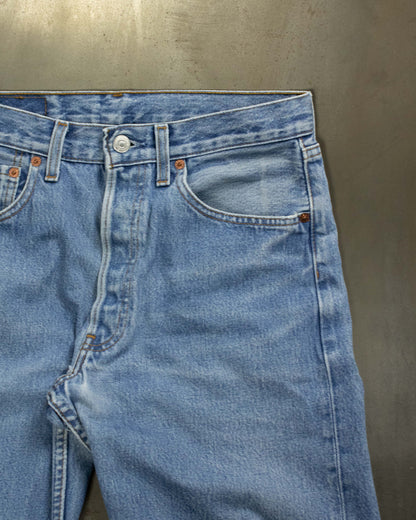 Washed blue Levi's 501