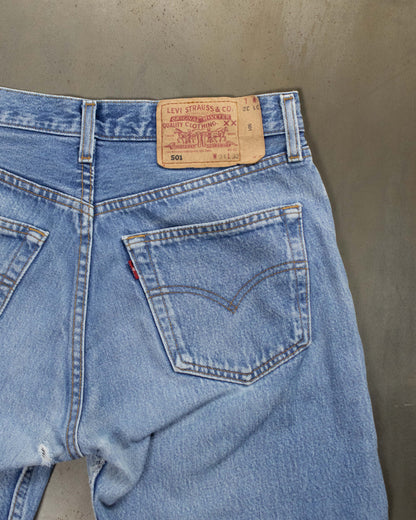 Washed blue Levi's 501