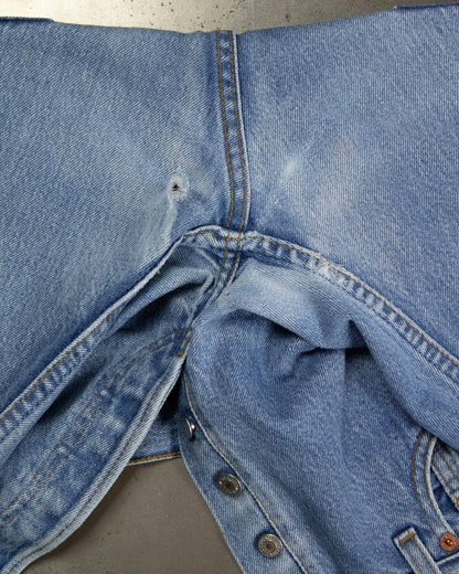 Washed blue Levi's 501